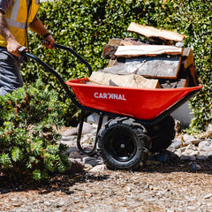 Tomahawk Electric Utility Cart 40V Battery-Powered Wheelbarrow 570-lb. Bucket Capacity - Machine Horizon