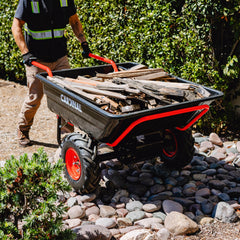 Tomahawk Heavy Duty Electric Utility Cart 40V Battery-Powered Wheelbarrow 660-lb. Bucket Capacity - Machine Horizon
