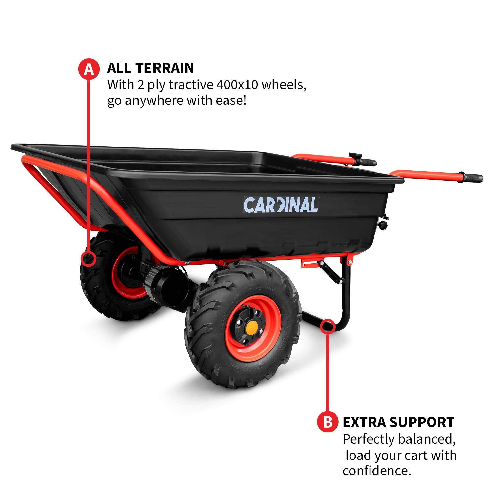 Tomahawk Heavy Duty Electric Utility Cart 40V Battery-Powered Wheelbarrow 660-lb. Bucket Capacity - Machine Horizon Tomahawk Heavy Duty Electric Utility Cart 40V Battery-Powered Wheelbarrow 660-lb. Bucket Capacity - Machine Horizon