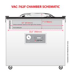 Jores Technologies Commercial Single Chamber Vacuum Sealer with Dual Seal Bars