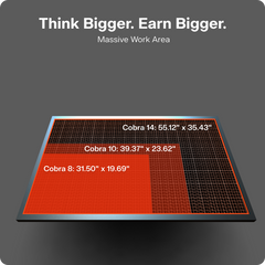 OneLaser Cobra™ 8 - Workshop Essential Laser Engraver/Cutter (90W Glass)