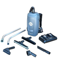 Tomahawk 18V Battery Powered Backpack Vacuum 6L for Janitorial Cleaning – Lightweight Cordless Commercial Vacuum with Quiet Operation - Machine Horizon