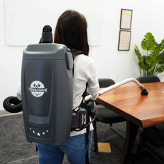 Tomahawk 18V Battery Powered Backpack Vacuum 6L for Janitorial Cleaning – Lightweight Cordless Commercial Vacuum with Quiet Operation - Machine Horizon