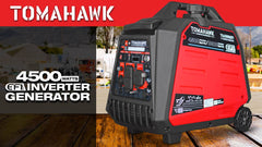 Tomahawk 4500 Watt Inverter Generator Electronic Fuel Injection EFI Super Quiet Portable Gas Power Professional Use - Machine Horizon