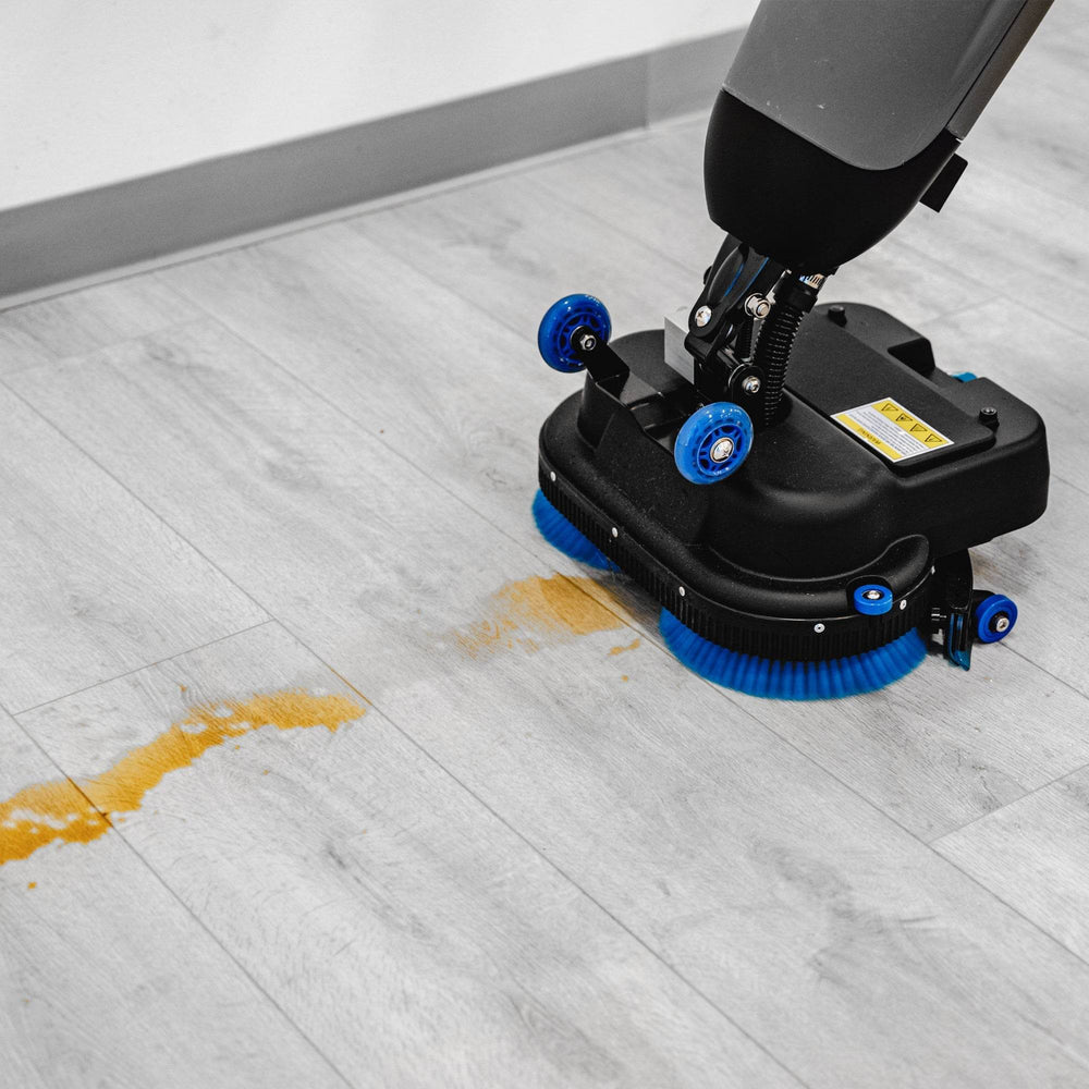 Tomahawk Electric Floor Scrubber Cleaner with 18” Power Mop Brushes Cordless 36V Battery Powered - Machine Horizon