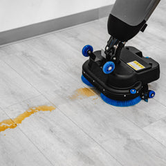 Tomahawk Electric Floor Scrubber Cleaner with 18” Power Mop Brushes Cordless 36V Battery Powered - Machine Horizon