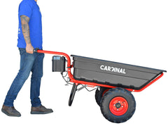 Tomahawk Heavy Duty Electric Utility Cart 40V Battery-Powered Wheelbarrow 660-lb. Bucket Capacity - Machine Horizon
