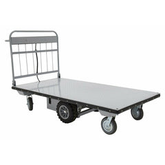 Vestil Steel Electric Material Handling Cart No Sides 36 In. x 72 In. 2000 Lb. Capacity Gray-EMHC-3672-1