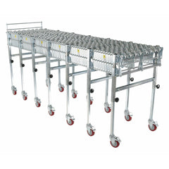 Vestil Aluminum/Steel Expandable Conveyor Skate 200 Lb. Capacity Silver -EXCNV-S-24-24