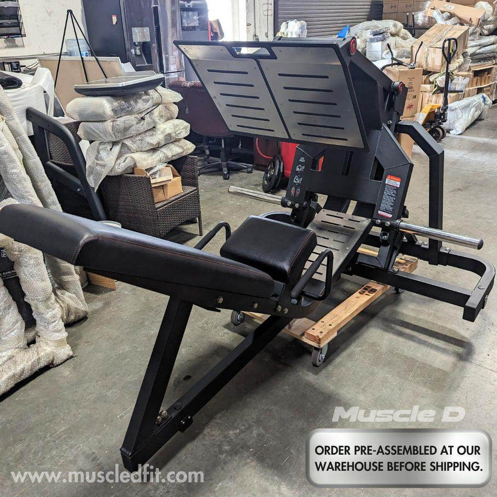 Excel Leverage Leg Press - Muscle D Fitness - Plate Load Leg Press - Machine Horizon