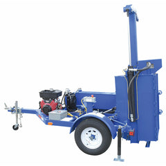 Vestil Steel Mobile Gasoline Powered Drum Crusher 138-3/8 In. x 83-1/4 In. x 105-5/8 In. Blue-HDC-900-GPT
