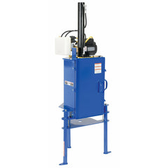 Vestil Steel Hydraulic Pail Crusher 5 Gallon Capacity Blue-HPC-405