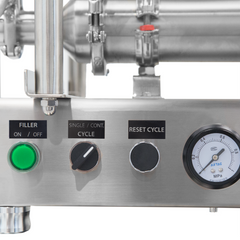 Jores Technologies High Viscosity Tabletop Paste Piston Filler with Ball Valve - 316 SS – 1000ml