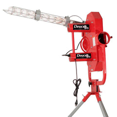 Heater Deuce Two Wheel Fastball & Curveball Baseball Pitching Machine with Automatic Ball Feeder - Machine Horizon