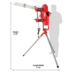 Heater Deuce Two Wheel Fastball & Curveball Baseball Pitching Machine with Automatic Ball Feeder - Machine Horizon