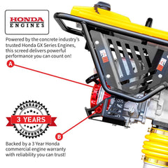 Tomahawk 3 HP Honda Vibratory Rammer Tamper with Honda GX100 Engine 3350 lbs/ft - Machine Horizon