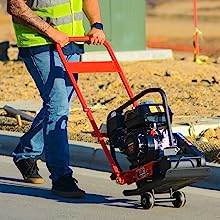 Tomahawk 5.5 HP Honda Vibratory Plate Compactor for Soil Compaction Tamper 3 Year Warranty - Machine Horizon