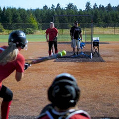 JUGS MVP Combo Baseball and Softball Pitching Machine - Machine Horizon