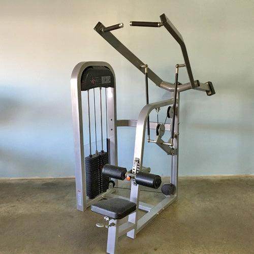 Classic Lat Pulldown - Muscle D Fitness - Adjustable Seated - Pin Selectorized - Machine Horizon