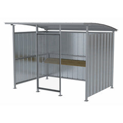 Vestil Galvanized Multi Duty Smokers Shelter 95-1/2 In. x 120 In. x 90-1/16 In. Silver-MDS-96-SM-HDG
