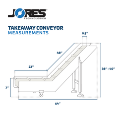 Jores Technologies Motorized Take Away Incline Conveyor