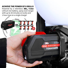 Tomahawk 4 Gal Battery Powered Backpack Mosquito Fogger Sprayer 36V for Pest Control Ticks, Fleas, Flies, and Mosquitoes - Machine Horizon