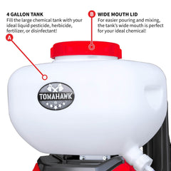Tomahawk 4 Gal Battery Powered Backpack Mosquito Fogger Sprayer 36V for Pest Control Ticks, Fleas, Flies, and Mosquitoes - Machine Horizon