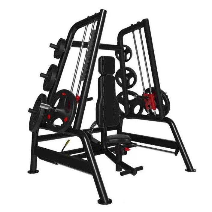 Power Leverage V2 Convergent Bench - Muscle D Fitness - Incline, Shoulder Press - Machine Horizon
