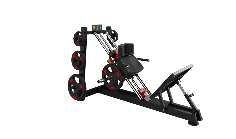 Power Leverage V2 Hack Squat / Calf Raise - Muscle D Fitness - Machine Horizon