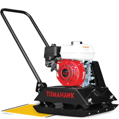 Tomahawk 5.5 HP Honda Vibratory Plate Compactor Tamper for Ground, Gravel, Dirt, Asphalt, Compaction - Machine Horizon