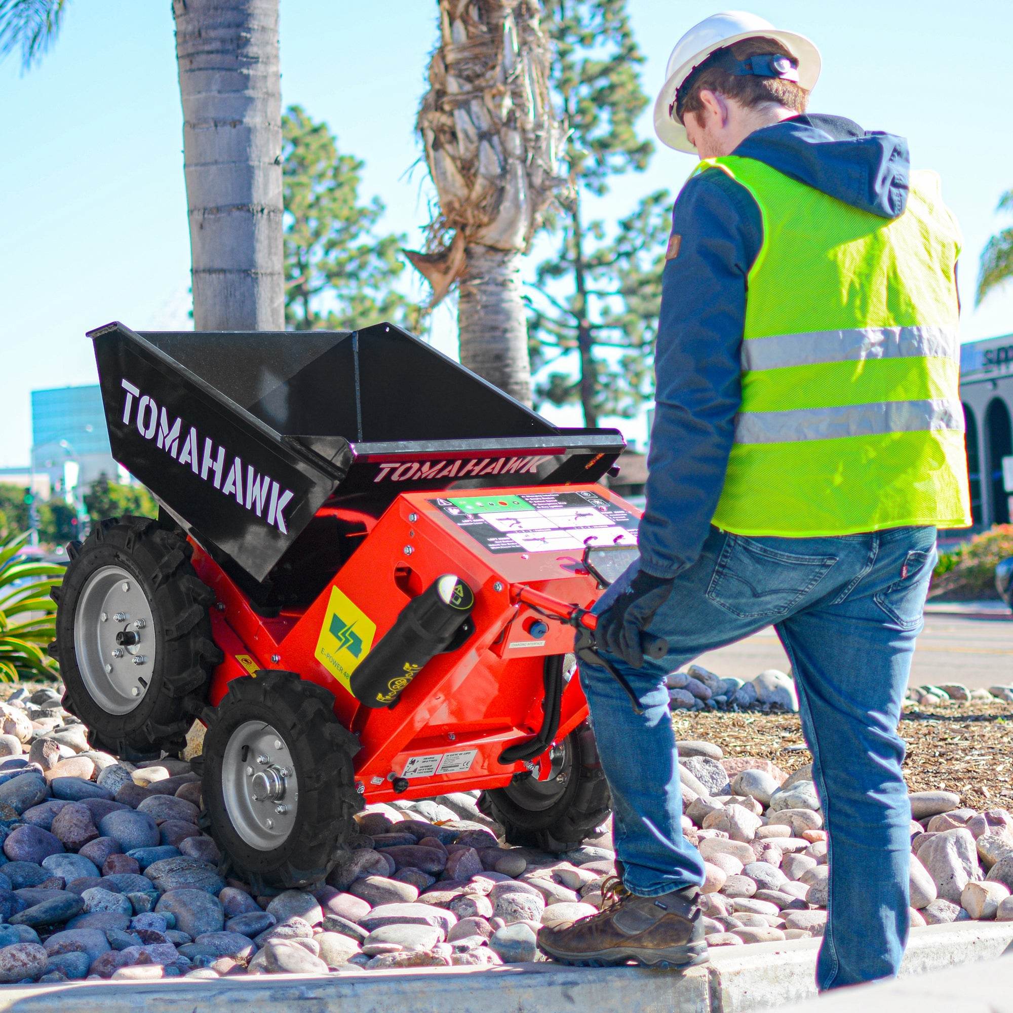 Tomahawk 6 ft³ Concrete Bucket - Accessory for Tomahawk Power Buggy - Machine Horizon Tomahawk 6 ft³ Concrete Bucket - Accessory for Tomahawk Power Buggy - Machine Horizon