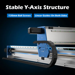PROVerXL 4x4 CNC Router Machine, Support Dual Z-Axis, Closed-loop Stepper Motor, Ball Screw Drive System, 1300x1300 Work Area for Wood Metal Carving