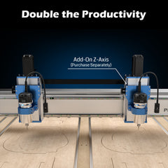 PROVerXL 4x4 CNC Router Machine, Support Dual Z-Axis, Closed-loop Stepper Motor, Ball Screw Drive System, 1300x1300 Work Area for Wood Metal Carving