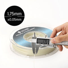 Natural PVA Dissolvable Filament, Water Soluble Support 1.75mm, 0.5kg/1.1lbs, Accuracy +/- 0.05mm