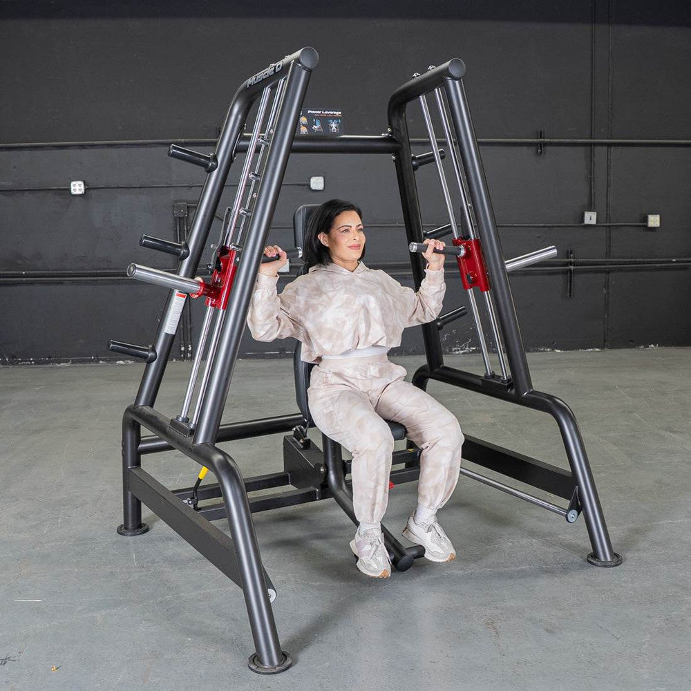 Power Leverage V2 Convergent Bench - Muscle D Fitness - Incline, Shoulder Press - Machine Horizon