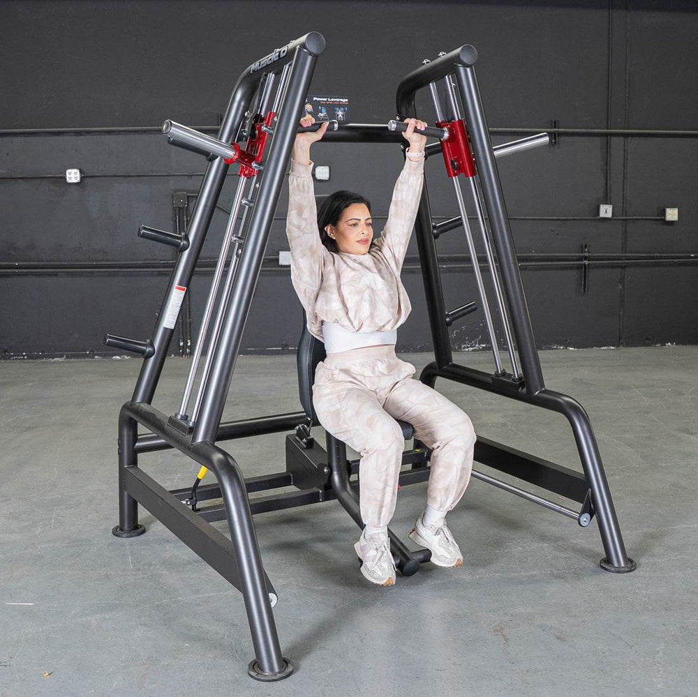 Power Leverage V2 Convergent Bench - Muscle D Fitness - Incline, Shoulder Press - Machine Horizon