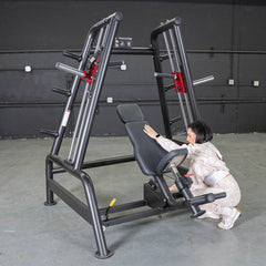 Power Leverage V2 Convergent Bench - Muscle D Fitness - Incline, Shoulder Press - Machine Horizon