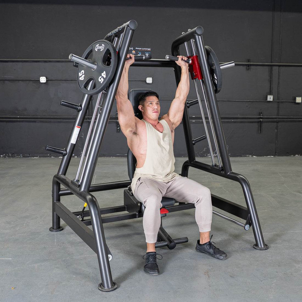 Power Leverage V2 Convergent Bench - Muscle D Fitness - Incline, Shoulder Press - Machine Horizon
