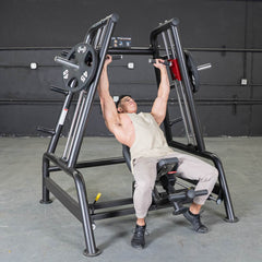 Power Leverage V2 Convergent Bench - Muscle D Fitness - Incline, Shoulder Press - Machine Horizon