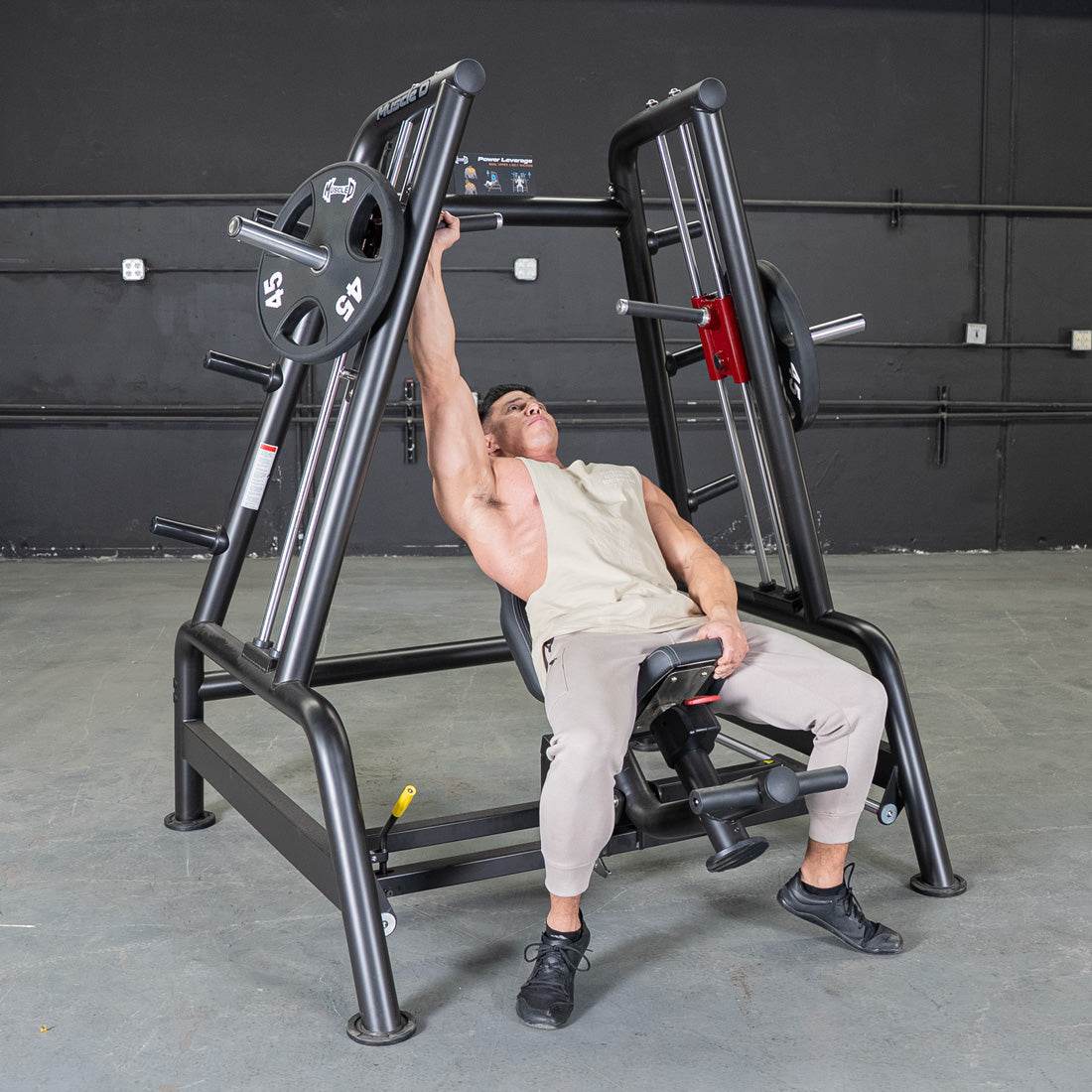 Power Leverage V2 Convergent Bench - Muscle D Fitness - Incline, Shoulder Press - Machine Horizon Power Leverage V2 Convergent Bench - Muscle D Fitness - Incline, Shoulder Press - Machine Horizon