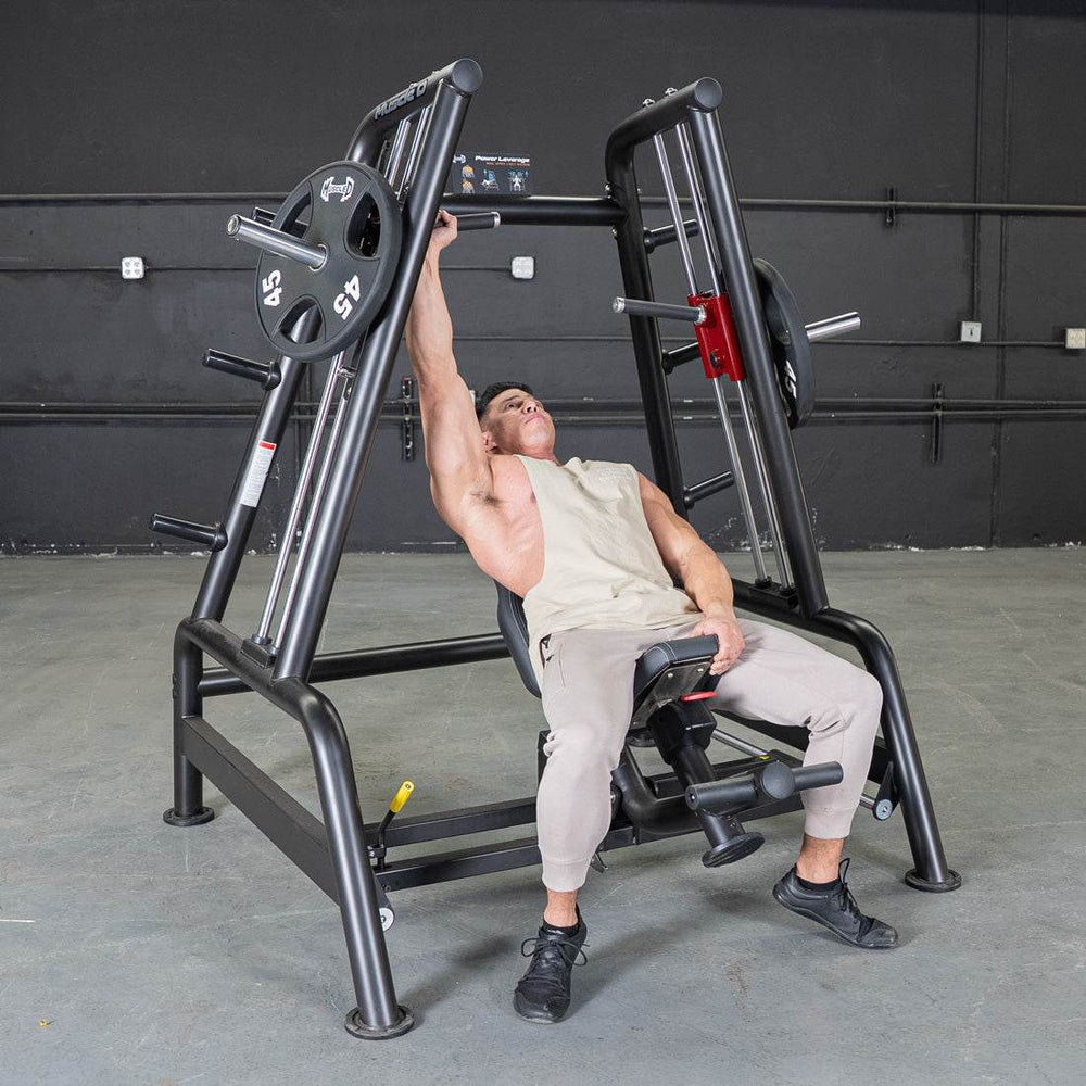 Power Leverage V2 Convergent Bench - Muscle D Fitness - Incline, Shoulder Press - Machine Horizon