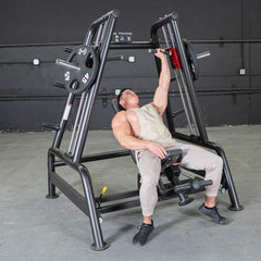 Power Leverage V2 Convergent Bench - Muscle D Fitness - Incline, Shoulder Press - Machine Horizon