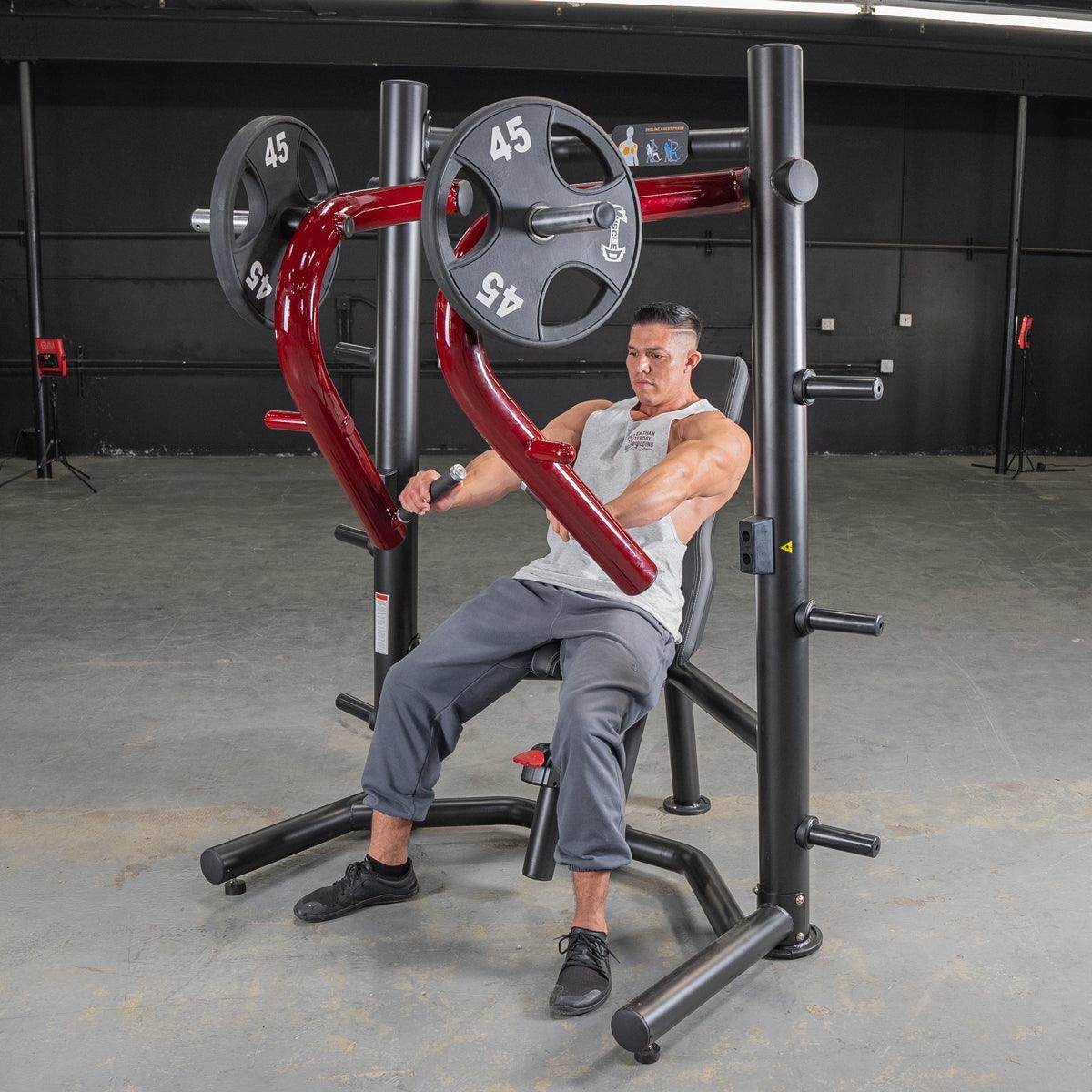 Power Leverage V2 Decline Chest Press - Muscle D Fitness - Machine Horizon Power Leverage V2 Decline Chest Press - Muscle D Fitness - Machine Horizon