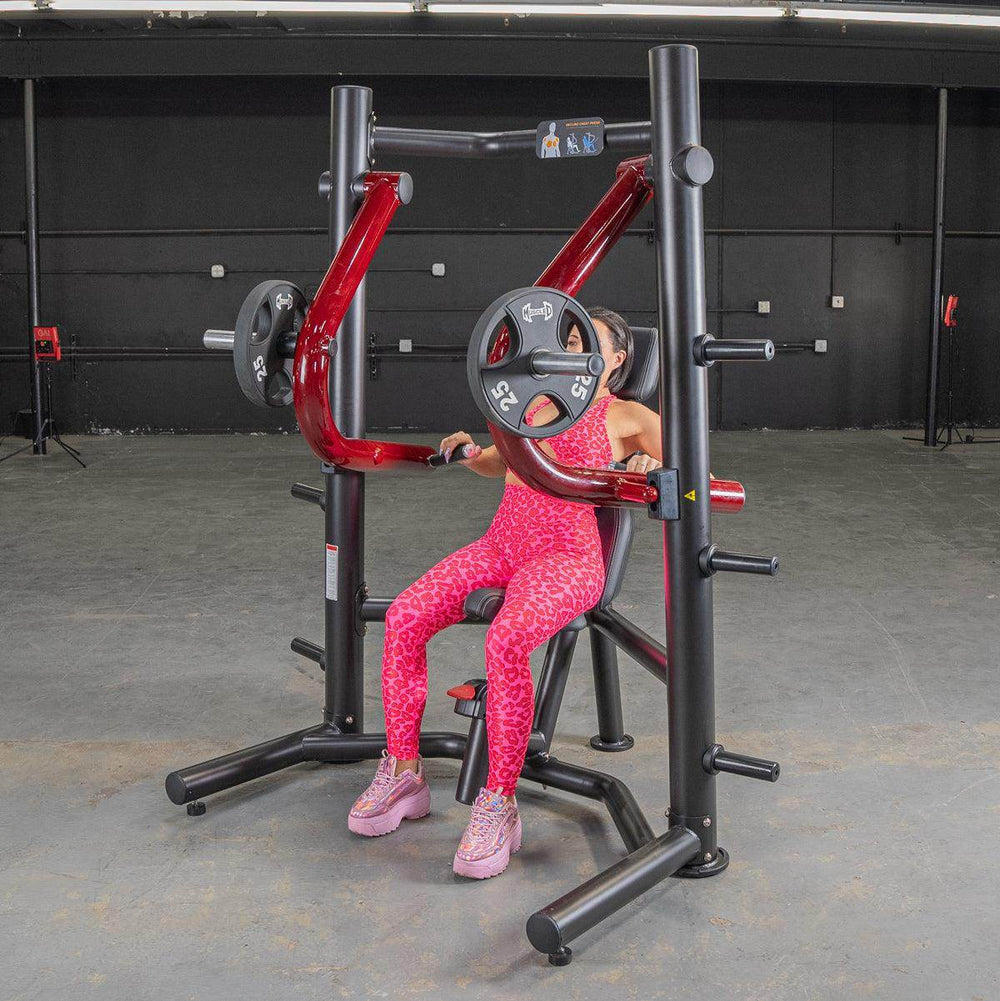 Power Leverage V2 Decline Chest Press - Muscle D Fitness - Machine Horizon