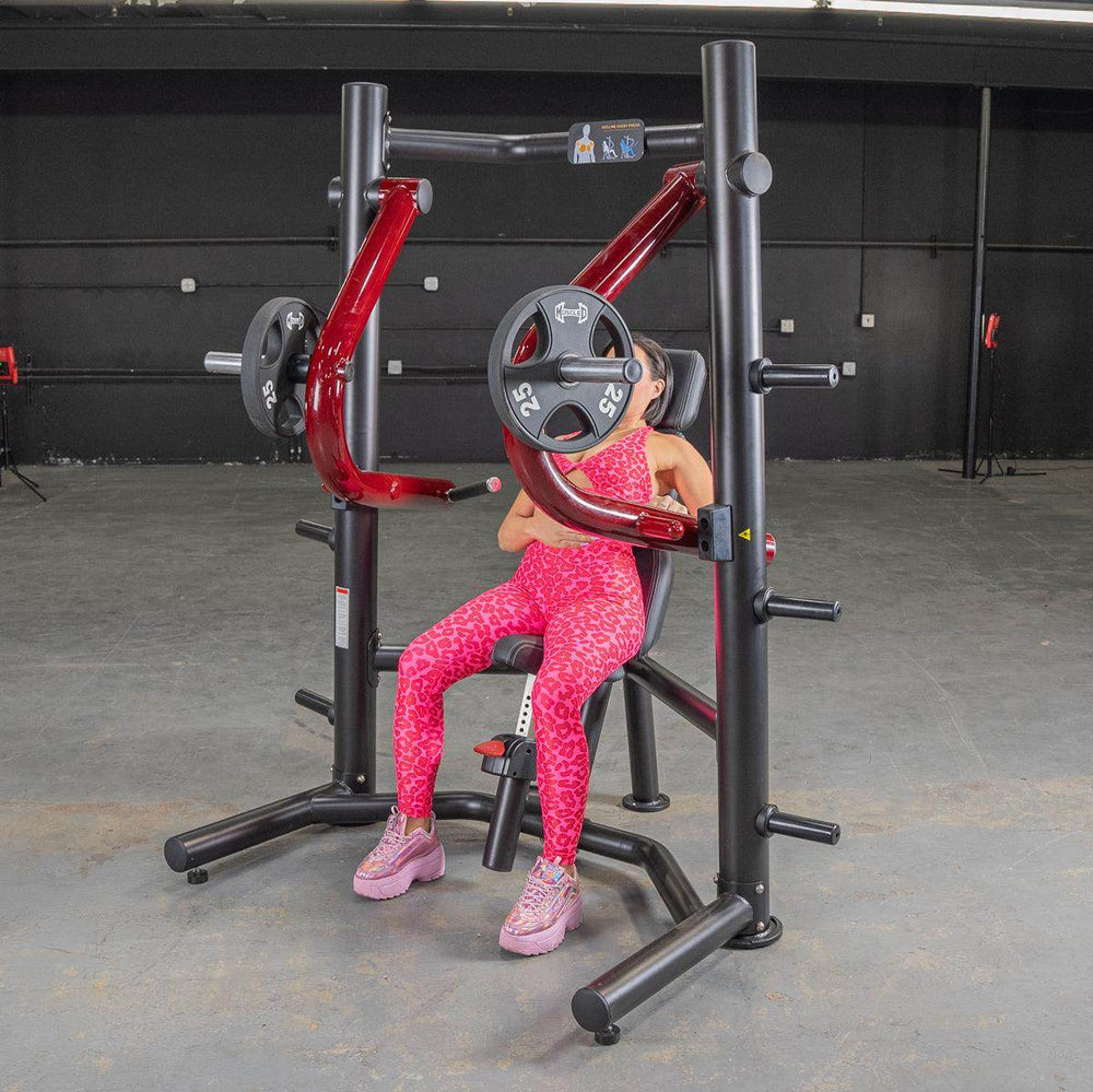 Power Leverage V2 Decline Chest Press - Muscle D Fitness - Machine Horizon