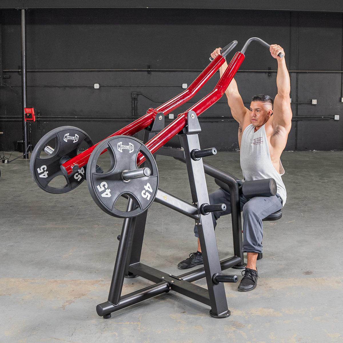 Power Leverage V2 Iso Lateral Lat Pull - Muscle D Fitness - Machine Horizon Power Leverage V2 Iso Lateral Lat Pull - Muscle D Fitness - Machine Horizon