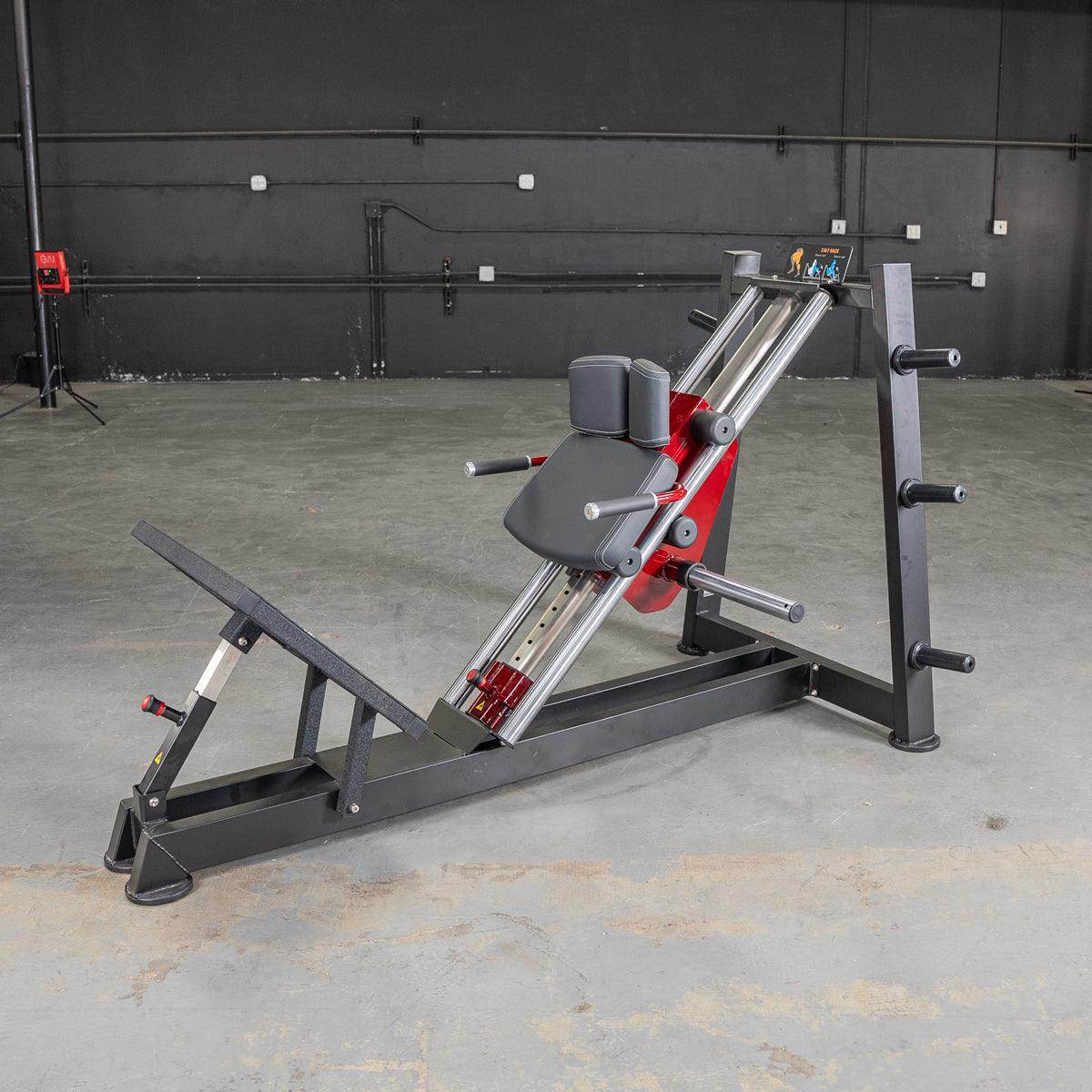 Power Leverage V2 Hack Squat / Calf Raise - Muscle D Fitness - Machine Horizon Power Leverage V2 Hack Squat / Calf Raise - Muscle D Fitness - Machine Horizon
