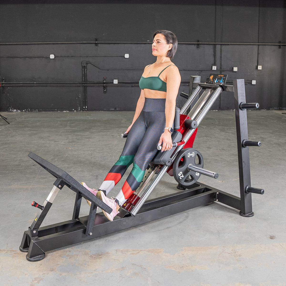 Power Leverage V2 Hack Squat / Calf Raise - Muscle D Fitness - Machine Horizon Power Leverage V2 Hack Squat / Calf Raise - Muscle D Fitness - Machine Horizon