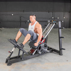 Power Leverage V2 Hack Squat / Calf Raise - Muscle D Fitness - Machine Horizon