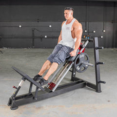 Power Leverage V2 Hack Squat / Calf Raise - Muscle D Fitness - Machine Horizon
